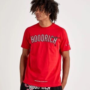Hoodrich Men’s Red Graphic Logo T-Shirt XXL Streetwear Cotton Tee NWT Oversized